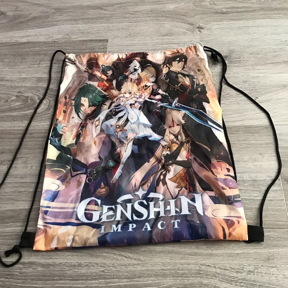 ❤️3X20 Genshin Impact Drawstring Fabric Backpack - Picture 1 of 10